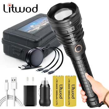 XHP90.2 The Most Brightest Led Flashlight with Power Bank Function Usb Rechargeable 18650 or 26650 Battery Zoomable Torch Litwod
XHP90.2 The Most Brightest Led Flashlight with Power Bank Function Usb Rechargeable 18650 or 26650 Battery Zoomable Torch Litwod