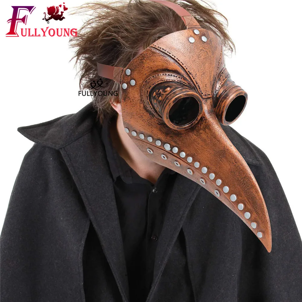 2020 Plague Doctor Bird Mask Funny Medieval Steampunk Latex Punk Cosplay Masks Beak Adult Halloween Event Cosplay
2020 Plague Doctor Bird Mask Funny Medieval Steampunk Latex Punk Cosplay Masks Beak Adult Halloween Event Cosplay