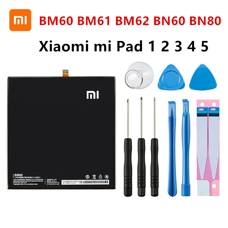Оригинальный планшет Xiao mi 100% BM60 BM61 BM62 BN60 BN80 Сменный аккумулятор для Xiaomi Pad 1 2 3 4 5 Mipad 1 2 3 4 5 + наборы инструментов
Оригинальный планшет Xiao mi 100% BM60 BM61 BM62 BN60 BN80 Сменный аккумулятор для Xiaomi Pad 1 2 3 4 5 Mipad 1 2 3 4 5 + наборы инструментов