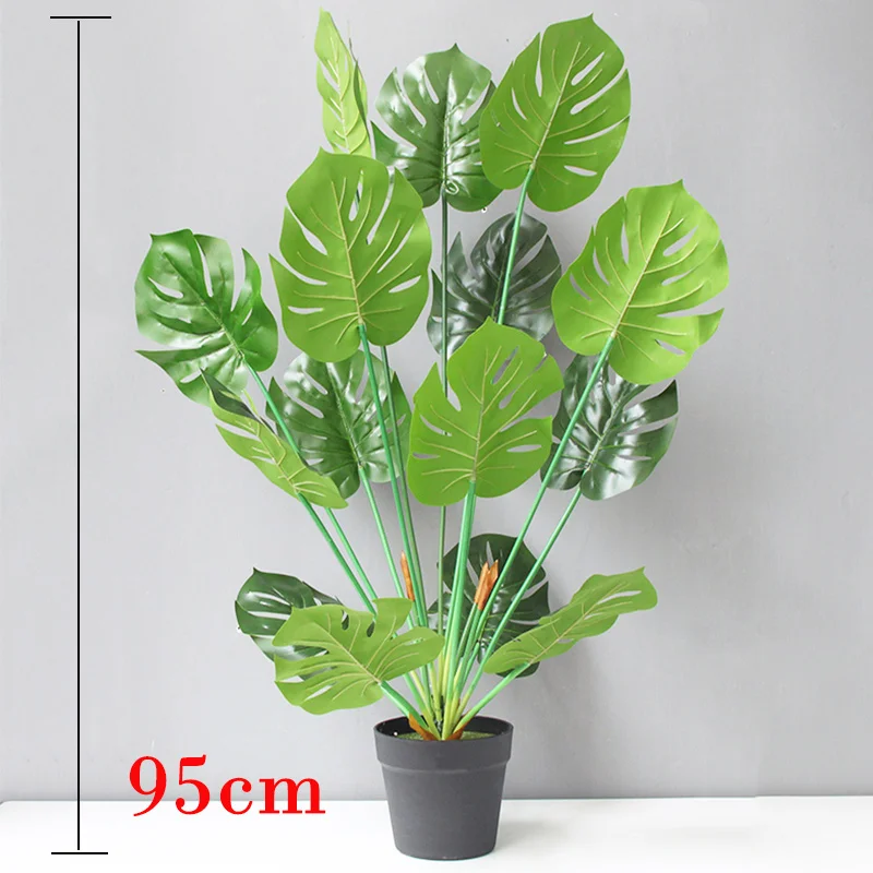 95cm 15 Forks Tropical Large Artificial Monstera Tree Fake Palm Plants Plastic Turtle Leafs Withnot Pot For Home Offcice Decor
95cm 15 Forks Tropical Large Artificial Monstera Tree Fake Palm Plants Plastic Turtle Leafs Withnot Pot For Home Offcice Decor