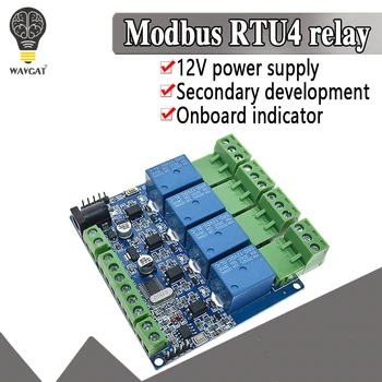 5V 12V Modbus RTU 4 Way Relay Module DIY STM8S103 System 4 Road Input 485 Communication
5V 12V Modbus RTU 4 Way Relay Module DIY STM8S103 System 4 Road Input 485 Communication