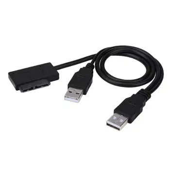 Notebook 7+6Pin Slimline SATA to USB2.0 Converter Adapter Easy Drive Cable for Laptop DVD/CD ROM driver 
Notebook 7+6Pin Slimline SATA to USB2.0 Converter Adapter Easy Drive Cable for Laptop DVD/CD ROM driver