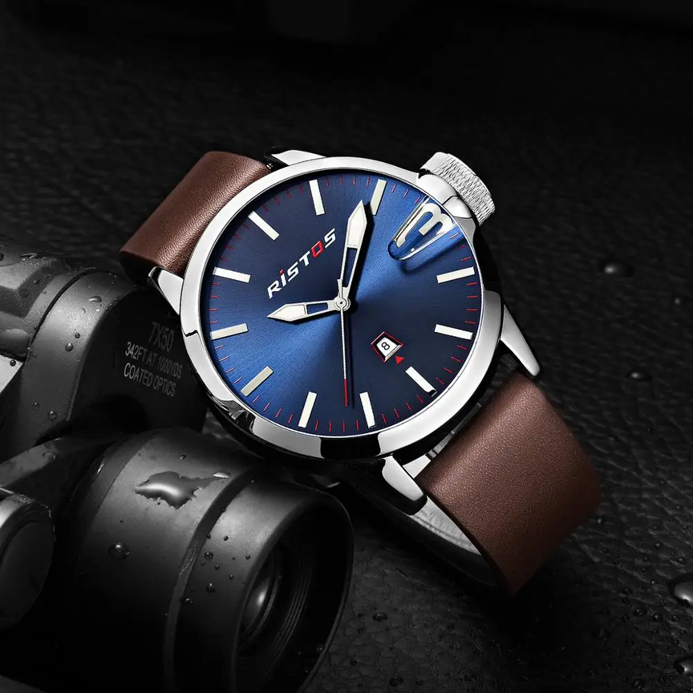 RISTOS Male Sport Watch Casual Genuine Leather Reloj Masculino Wristwatch Relojes Hombre Montres Military Quartz Watches 9409
RISTOS Male Sport Watch Casual Genuine Leather Reloj Masculino Wristwatch Relojes Hombre Montres Military Quartz Watches 9409