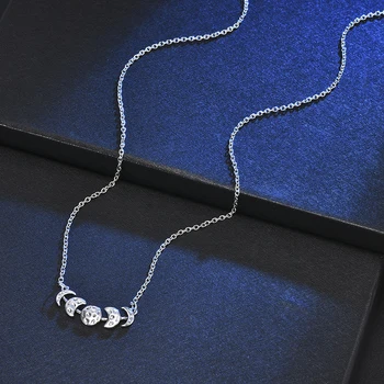 Vintage Womens Silver Color Lunar Eclipse Moon Phase Pendant Necklace Jewelry Gift Initial Necklace
Vintage Womens Silver Color Lunar Eclipse Moon Phase Pendant Necklace Jewelry Gift Initial Necklace