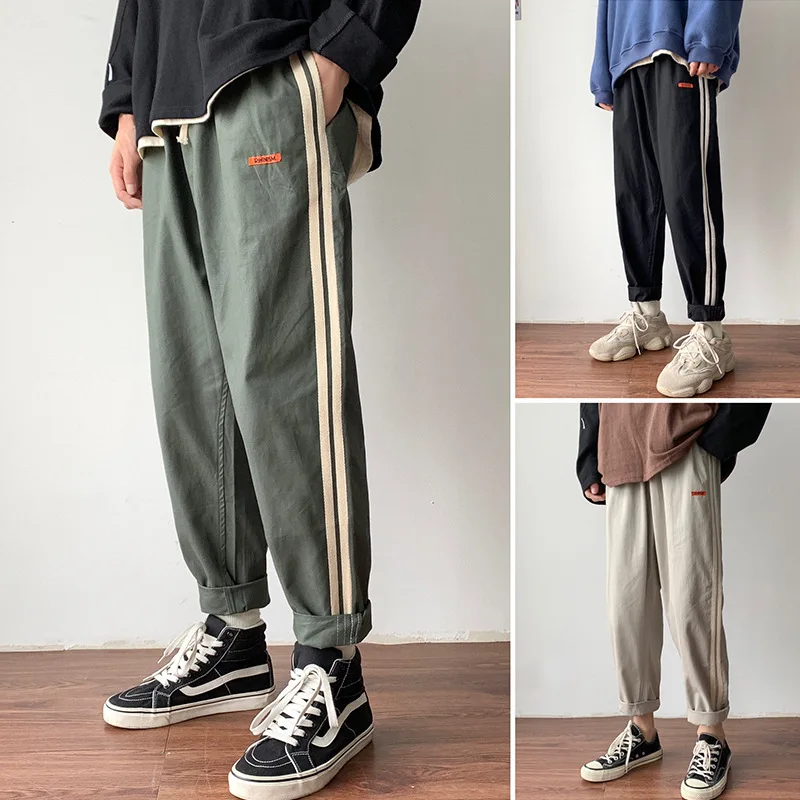 MEN'S Wear Summer Side Stripes Casual Pants Men's Fashion Japanese-style Loose-Fit Straight-leg Pants Teenager Versatile Capri P
MEN'S Wear Summer Side Stripes Casual Pants Men's Fashion Japanese-style Loose-Fit Straight-leg Pants Teenager Versatile Capri P