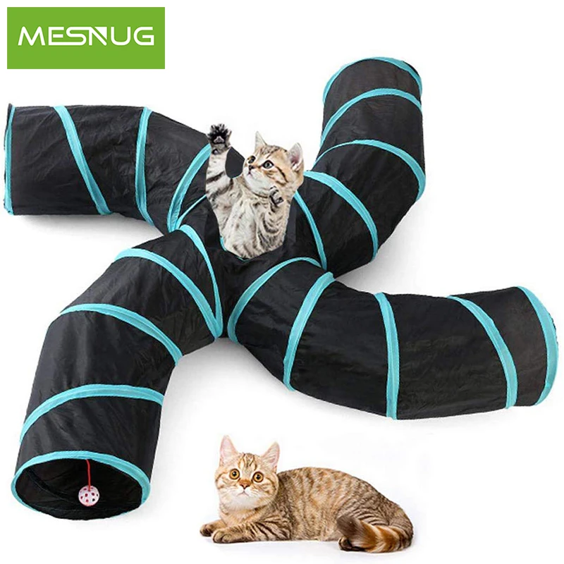 Складные туннели MESNUG 4 Way S для кошек подвесная сумка хранения мячей прочная