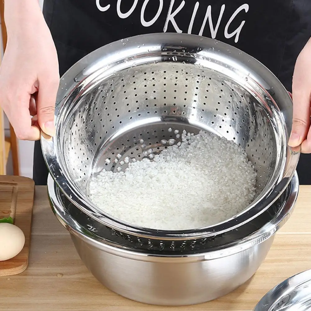 Stainless Steel Drain Basket Kitchen Grater Multifunctional Vegetable Cutter Basin Bowl Slicer Drain Filter Washing with Y6C0
Stainless Steel Drain Basket Kitchen Grater Multifunctional Vegetable Cutter Basin Bowl Slicer Drain Filter Washing with Y6C0