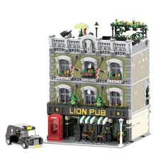MOC Classic Architecture Series London Lion Pub Building Block Music Coffee Modular Town House Street Model DIY Toy For Kid Gift
MOC Classic Architecture Series London Lion Pub Building Block Music Coffee Modular Town House Street Model DIY Toy For Kid Gift
