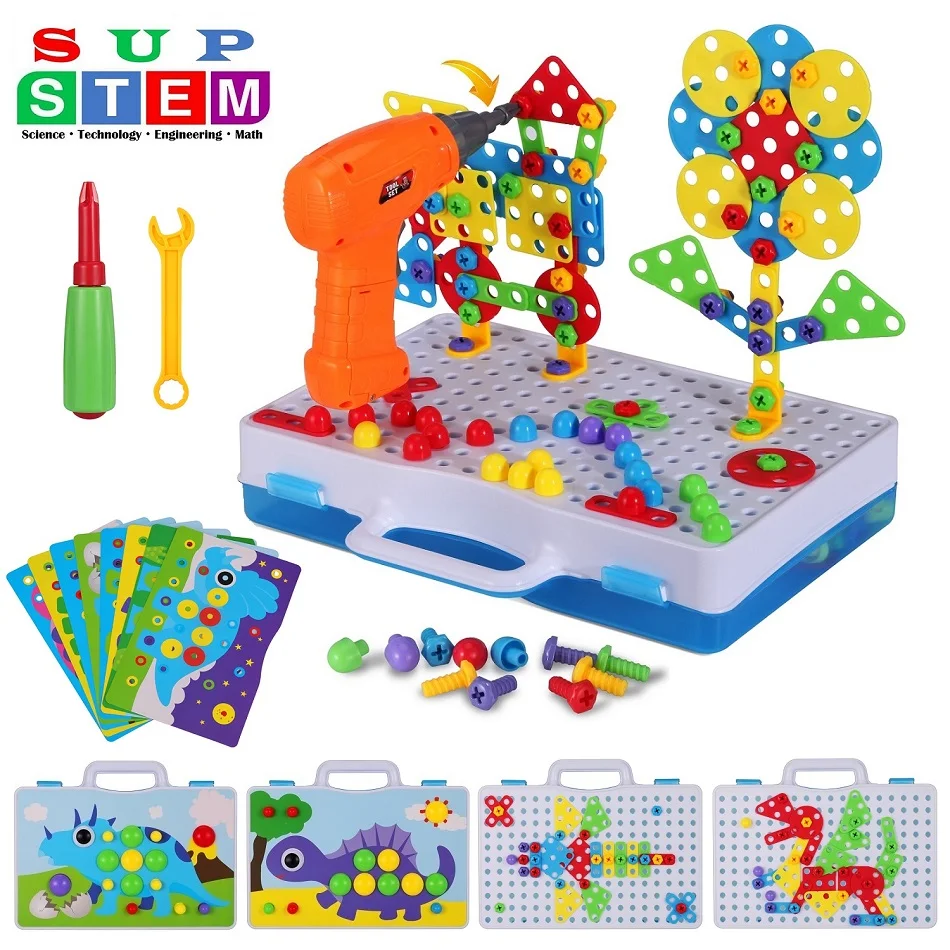 Electric Drill Puzzle Screwing Blocks Toy Creative Design Educational Toys Assembled Blocks Set Kids Boy Gift 224PCS Accessories
Electric Drill Puzzle Screwing Blocks Toy Creative Design Educational Toys Assembled Blocks Set Kids Boy Gift 224PCS Accessories