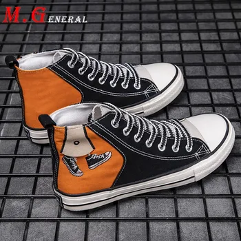 Fashion Vulcanize Shoe Man High Top Shoe Canvas Shoes for Men Fashion Lace-up Men's Sneakers Summer Outdoor Mens Casual Shoes C6
Fashion Vulcanize Shoe Man High Top Shoe Canvas Shoes for Men Fashion Lace-up Men's Sneakers Summer Outdoor Mens Casual Shoes C6