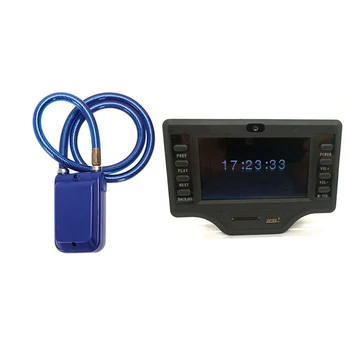 Y787R Anti-Theft Wireless Remote Control Alarm Lock 4-Digit Led(Blue) with 4.3 Inch LCD o Bluetooth Receiver Decode
Y787R Anti-Theft Wireless Remote Control Alarm Lock 4-Digit Led(Blue) with 4.3 Inch LCD o Bluetooth Receiver Decode