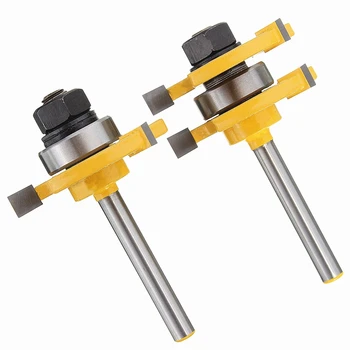 1/4" Shank high quality Tongue & Groove Joint Assembly Router Bit Set T-type Milling Cutter Woodworking Cutter Tool 2pcs
1/4" Shank high quality Tongue & Groove Joint Assembly Router Bit Set T-type Milling Cutter Woodworking Cutter Tool 2pcs