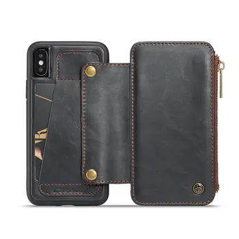 CaseMe Detachable Leather Wallet Case For Samsung Note 9 Pro Case Zipper Credit Card Slots Cover For iPhone XS XR 6 6S Plus 7 8
CaseMe Detachable Leather Wallet Case For Samsung Note 9 Pro Case Zipper Credit Card Slots Cover For iPhone XS XR 6 6S Plus 7 8