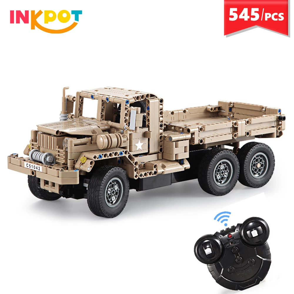 545pcs Remote control military RC truck building blocks 2.4G Electric engineering vehicle Educational Bricks Toys Gift For Kid 
545pcs Remote control military RC truck building blocks 2.4G Electric engineering vehicle Educational Bricks Toys Gift For Kid