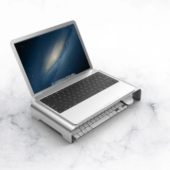 Aluminum Alloy Monitor Stand Riser Computer Desk Organizer Office Supplies School Computer Heighten Rack Portable Computer Stand
Aluminum Alloy Monitor Stand Riser Computer Desk Organizer Office Supplies School Computer Heighten Rack Portable Computer Stand