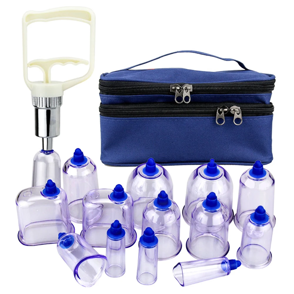 13Pcs/Set Vacuum Cupping Cups Strong Suction Acupuncture Massage Cupping Jars Aspirating Treatment Sucker Chinese Vacuum Therapy
13Pcs/Set Vacuum Cupping Cups Strong Suction Acupuncture Massage Cupping Jars Aspirating Treatment Sucker Chinese Vacuum Therapy