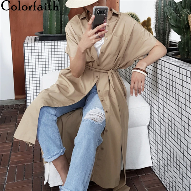 Colorfaith New 2020 Women Summer Blouses Shirts Single Breasted Casual Irregular Split Pockets Sashes Loose Long Tops BL6002
Colorfaith New 2020 Women Summer Blouses Shirts Single Breasted Casual Irregular Split Pockets Sashes Loose Long Tops BL6002