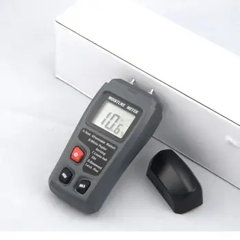 Two Pins LCD Digital Wood Moisture Meter Wood Humidity Temperature Tester Hygrometer Timber Damp Tester Detector EMT01
Two Pins LCD Digital Wood Moisture Meter Wood Humidity Temperature Tester Hygrometer Timber Damp Tester Detector EMT01