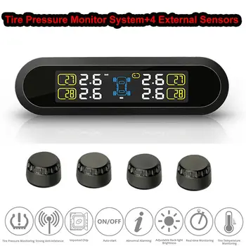 Blueskysea Car TPMS Tire Pressure Monitor System+4 External Sensors Solar Power LCD display Auto tyre Security Alarm System
Blueskysea Car TPMS Tire Pressure Monitor System+4 External Sensors Solar Power LCD display Auto tyre Security Alarm System