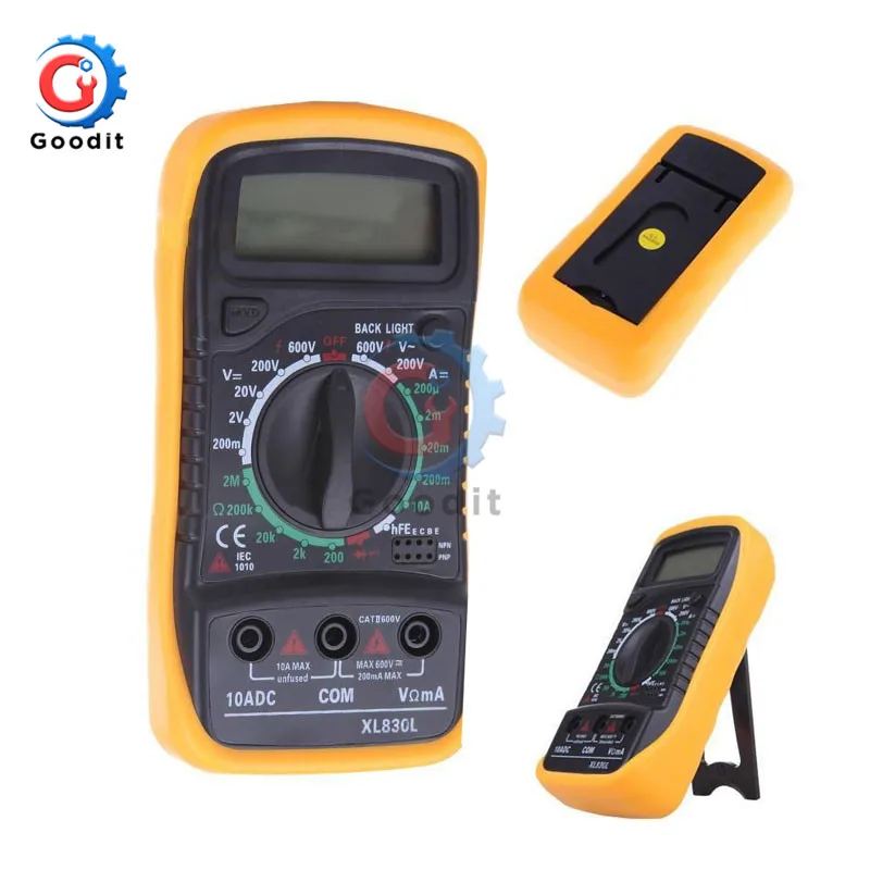 XL830L Mini Multimeter LCD Digital Multimetro For Volt Amp Ohm Tester Meter AC/DC Voltmeter Ammeter Portable With Probe Handheld
XL830L Mini Multimeter LCD Digital Multimetro For Volt Amp Ohm Tester Meter AC/DC Voltmeter Ammeter Portable With Probe Handheld