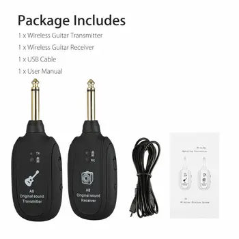 50 Meters Range Wireless System Guitar Transmitter+Receiver Rechargeable Advanced UHF 20Hz-20kHz Musical Equipment
50 Meters Range Wireless System Guitar Transmitter+Receiver Rechargeable Advanced UHF 20Hz-20kHz Musical Equipment