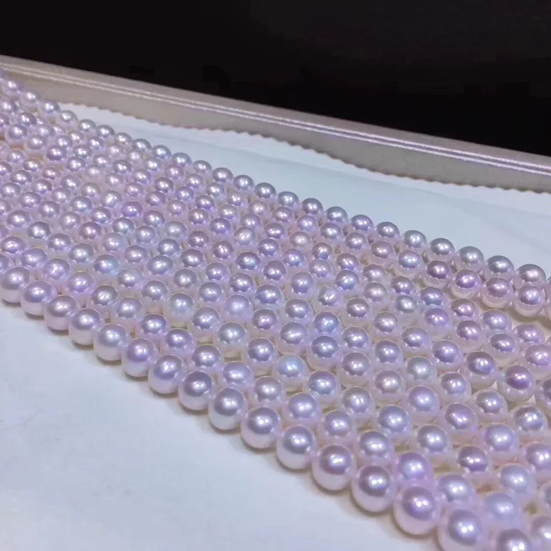 MADALENA SARARA 7.5-8mm AAA Akoya Saltwater Pearl Necklace Perfectly Round Radiation Pink Within Natural White Pearl Strand 18"
MADALENA SARARA 7.5-8mm AAA Akoya Saltwater Pearl Necklace Perfectly Round Radiation Pink Within Natural White Pearl Strand 18"