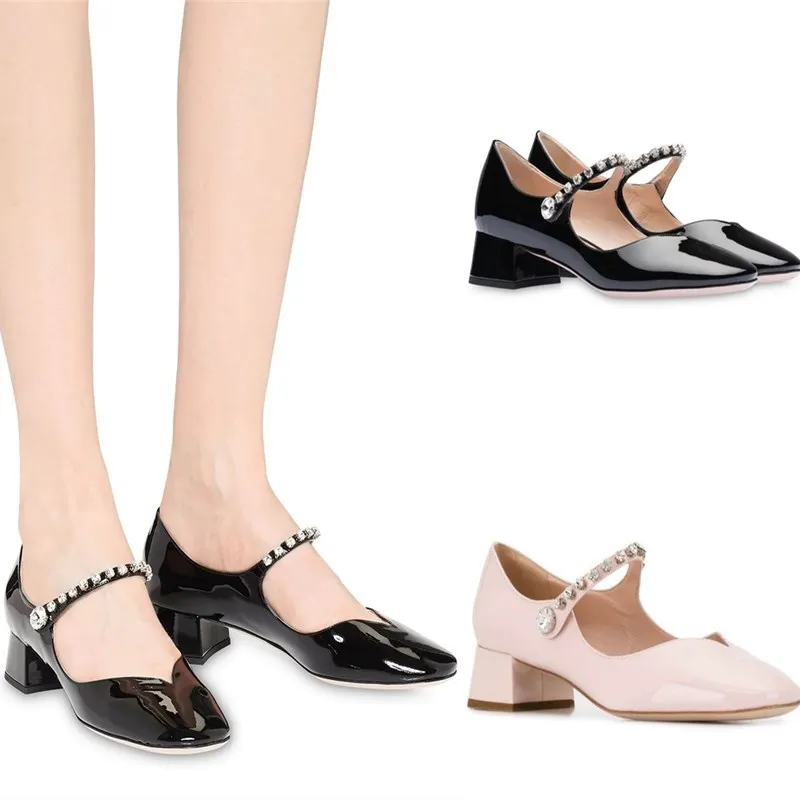 Ozhouzhan 2020 Spring New Style Retro Style A- line with Man-made Diamond Semi-high Heeled GIRL'S Shoes Mary Jane Versatile Shoe
Ozhouzhan 2020 Spring New Style Retro Style A- line with Man-made Diamond Semi-high Heeled GIRL'S Shoes Mary Jane Versatile Shoe