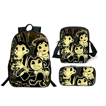 New Arrival Bendy And The Ink Machine School Backpack Students Backpack For Teens Boys Girls Bendy and Boris Kids Backpack 
New Arrival Bendy And The Ink Machine School Backpack Students Backpack For Teens Boys Girls Bendy and Boris Kids Backpack