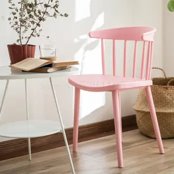 Nordic Style Modern Windsor Chair Simple Plastic Leisure Chair Home Discussion Desk Chair Lazy Backrest Dining Chair
Nordic Style Modern Windsor Chair Simple Plastic Leisure Chair Home Discussion Desk Chair Lazy Backrest Dining Chair