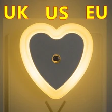LED Night Light Mini Light Sensor Control 110V 220V EU US Plug Nightlight Lamp For Children Kids Livin Hearts lights
LED Night Light Mini Light Sensor Control 110V 220V EU US Plug Nightlight Lamp For Children Kids Livin Hearts lights