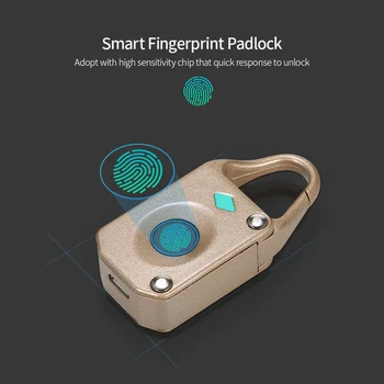 Hot Smart Fingerprint Padlock Mini Smart Lock 10 Fingerprint Recording Security Padlock Rechargeable for Backpack Handbak Luggag
Hot Smart Fingerprint Padlock Mini Smart Lock 10 Fingerprint Recording Security Padlock Rechargeable for Backpack Handbak Luggag
