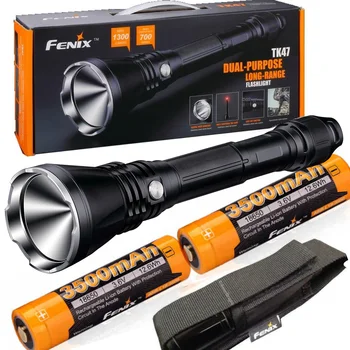 Fenix TK47 1300 Lumen 2300 feet beam LED Flashlight with 2 X Fenix ARB-L18-3500 battery
Fenix TK47 1300 Lumen 2300 feet beam LED Flashlight with 2 X Fenix ARB-L18-3500 battery