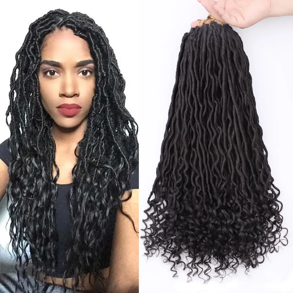 MODERN QUEEN Ombre Faux Locs Crochet Braid Hair Bohemian Faux Locs Curly Braiding Hair Synthetic Braids Hair
MODERN QUEEN Ombre Faux Locs Crochet Braid Hair Bohemian Faux Locs Curly Braiding Hair Synthetic Braids Hair