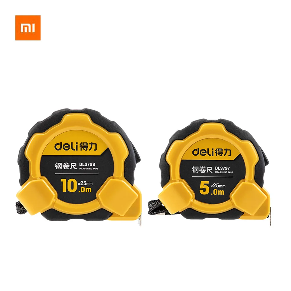 

Xiaomi Youpin Deli Steel Tape Measure DL3797 Automatic Lock 0 Point Correction Clear Mark Recovery Buffer