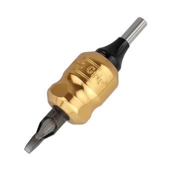 One 32mm Adjustable Cartridge Tattoo Needle Grip Tube For Permanent Tattoo Machine Accessories Supply - Gold TCG04-GD 
One 32mm Adjustable Cartridge Tattoo Needle Grip Tube For Permanent Tattoo Machine Accessories Supply - Gold TCG04-GD