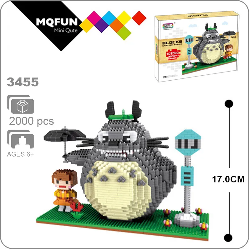 ZMS 2000pcs Japan Anime Cartoon My Neighbor Totoro Cat Animal 3D Model DIY Diamond Mini Building Blocks Bricks Educational Toy
ZMS 2000pcs Japan Anime Cartoon My Neighbor Totoro Cat Animal 3D Model DIY Diamond Mini Building Blocks Bricks Educational Toy