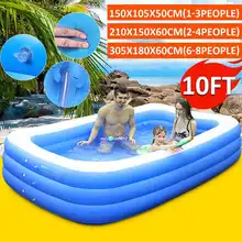 10/7/5ft 150cm/210cm/305cm Home Use Inflatable Large Swimming Pool 3 Layers Outdoor Indoor Baby Kids family Pool Bathing Tub 10/7/5ft 150cm/210cm/305cm Home Use Inflatable Large Swimming Pool 3 Layers Outdoor Indoor Baby Kids family Pool Bathing Tub