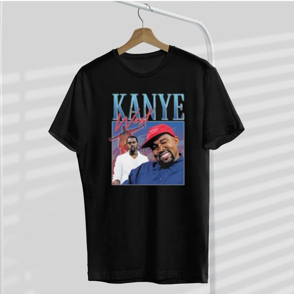 Kanye West футболка дань памяти Tee забавная американская икона винтажная Ретро 90 & #39