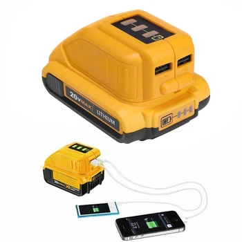 10.8V 14.4V 18V USB Power Source Charging Converter For Dewalt DCB090 Lithium Battery Holster Backup Power Tool Accessories
10.8V 14.4V 18V USB Power Source Charging Converter For Dewalt DCB090 Lithium Battery Holster Backup Power Tool Accessories
