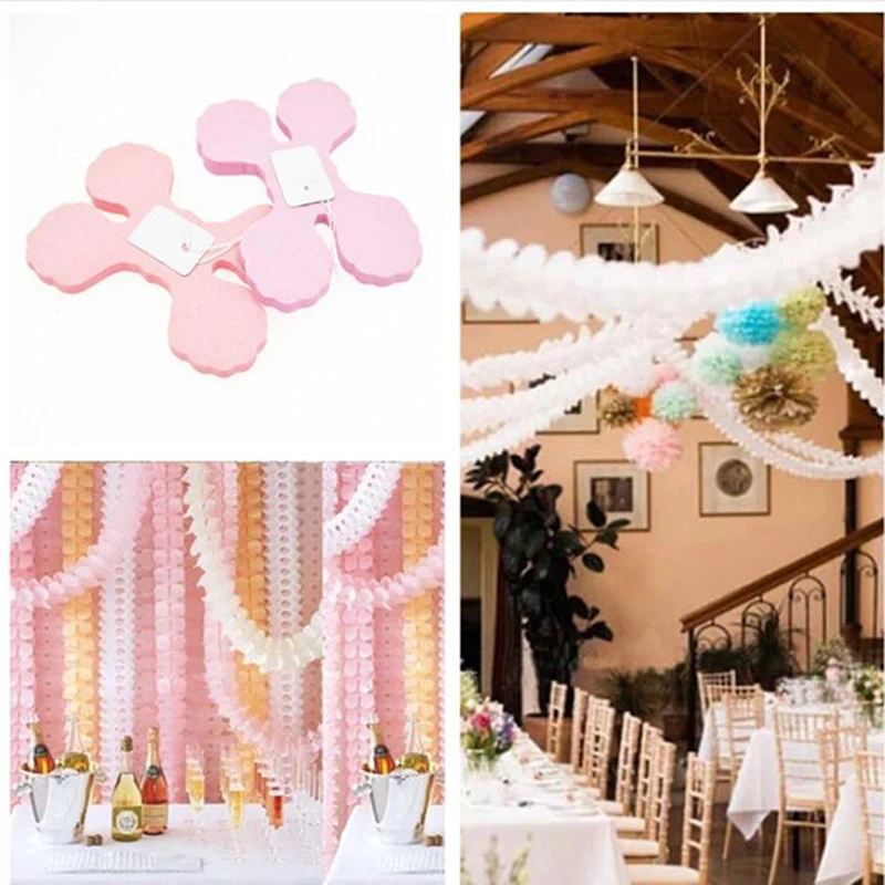 3.6m Four-Leaf Clover Paper Birthday Curtain Party Arrangement Wedding Room Decoration Supplies Pull flower Christmas Bunting
3.6m Four-Leaf Clover Paper Birthday Curtain Party Arrangement Wedding Room Decoration Supplies Pull flower Christmas Bunting