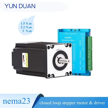 Hybrid encoder stepper motor Nema23 with driver kit 1.5, 2.2, 3Nm closed loop stepper motor & HB080C driver
Hybrid encoder stepper motor Nema23 with driver kit 1.5, 2.2, 3Nm closed loop stepper motor & HB080C driver