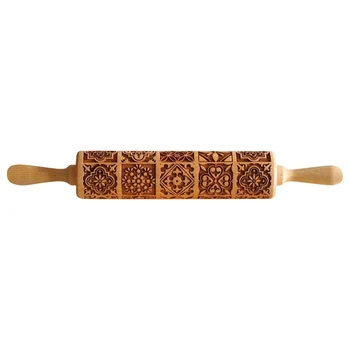 Embossing Rolling Pin Vintage Pattern Engraved Wood Fondant Cake Dough Roller for Household Kitchen Convenient Part
Embossing Rolling Pin Vintage Pattern Engraved Wood Fondant Cake Dough Roller for Household Kitchen Convenient Part