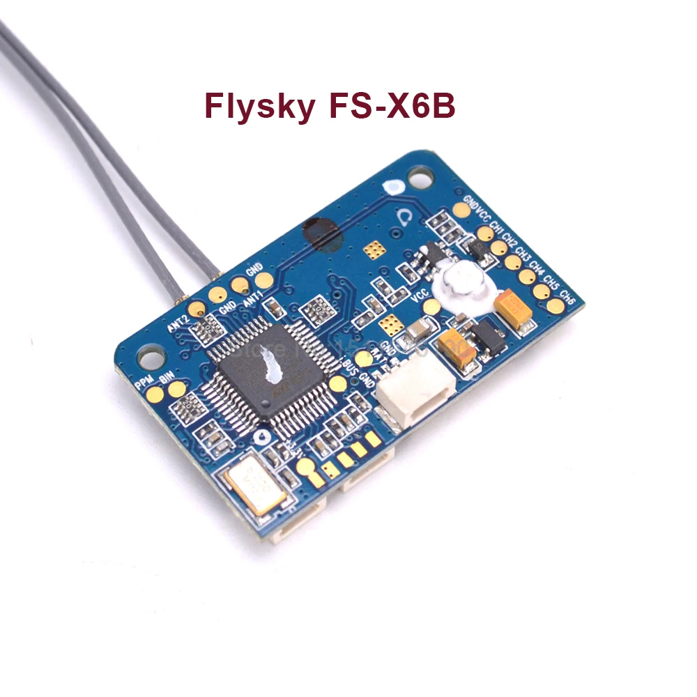 Оригинальный приемник Flysky FS-X6B FS X6B 2 4G PPM i-BUS 6-канальный для радиоуправляемого