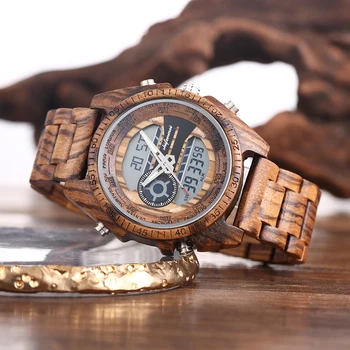 Shifenmei Digital Wood Watch for Men Auto Chronograph Military Wristwatch a Man's Dual Display Watches Luminous Relojes Hombre
Shifenmei Digital Wood Watch for Men Auto Chronograph Military Wristwatch a Man's Dual Display Watches Luminous Relojes Hombre