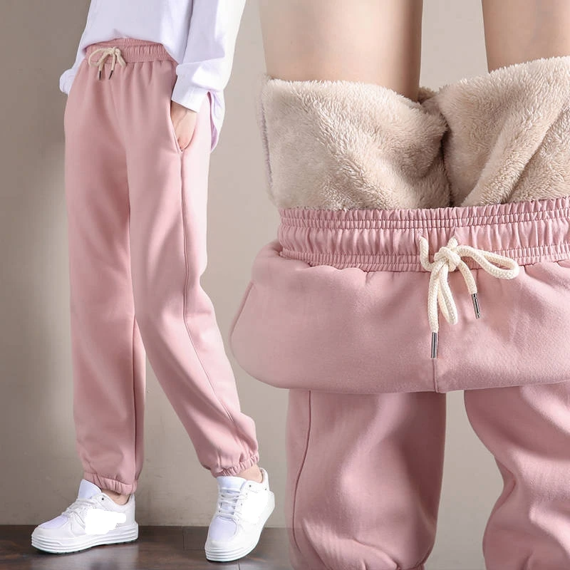 Autumn Winter Woman Plus Velvet Pants Sweatpants Workout Fleece Trousers Solid Thick Warm Female Sport Pants Joggers Harem Pants
Autumn Winter Woman Plus Velvet Pants Sweatpants Workout Fleece Trousers Solid Thick Warm Female Sport Pants Joggers Harem Pants