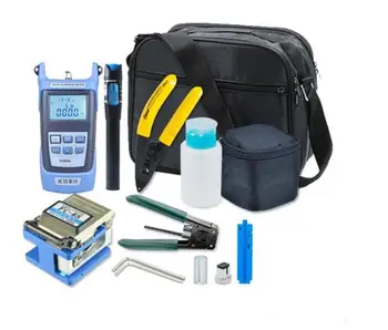 9 tools Fiber Optic FTTH Tool Kit with FC-6S Fiber Cleaver Optical Power Meter 5km
9 tools Fiber Optic FTTH Tool Kit with FC-6S Fiber Cleaver Optical Power Meter 5km
