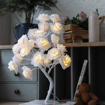 Rose Tree Lamp LED Pink Rose Flower Desk Light Wedding Bedroom Party Christmas Holiday Lights Decor EU Plug
Rose Tree Lamp LED Pink Rose Flower Desk Light Wedding Bedroom Party Christmas Holiday Lights Decor EU Plug
