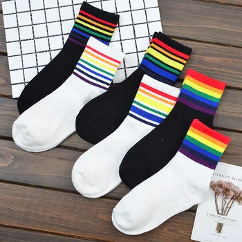 4 Pairs Women Men Socks Black White Color Fashion Style Simple Striped Skateboard Sports Socks Medium Length Casual Socks
4 Pairs Women Men Socks Black White Color Fashion Style Simple Striped Skateboard Sports Socks Medium Length Casual Socks