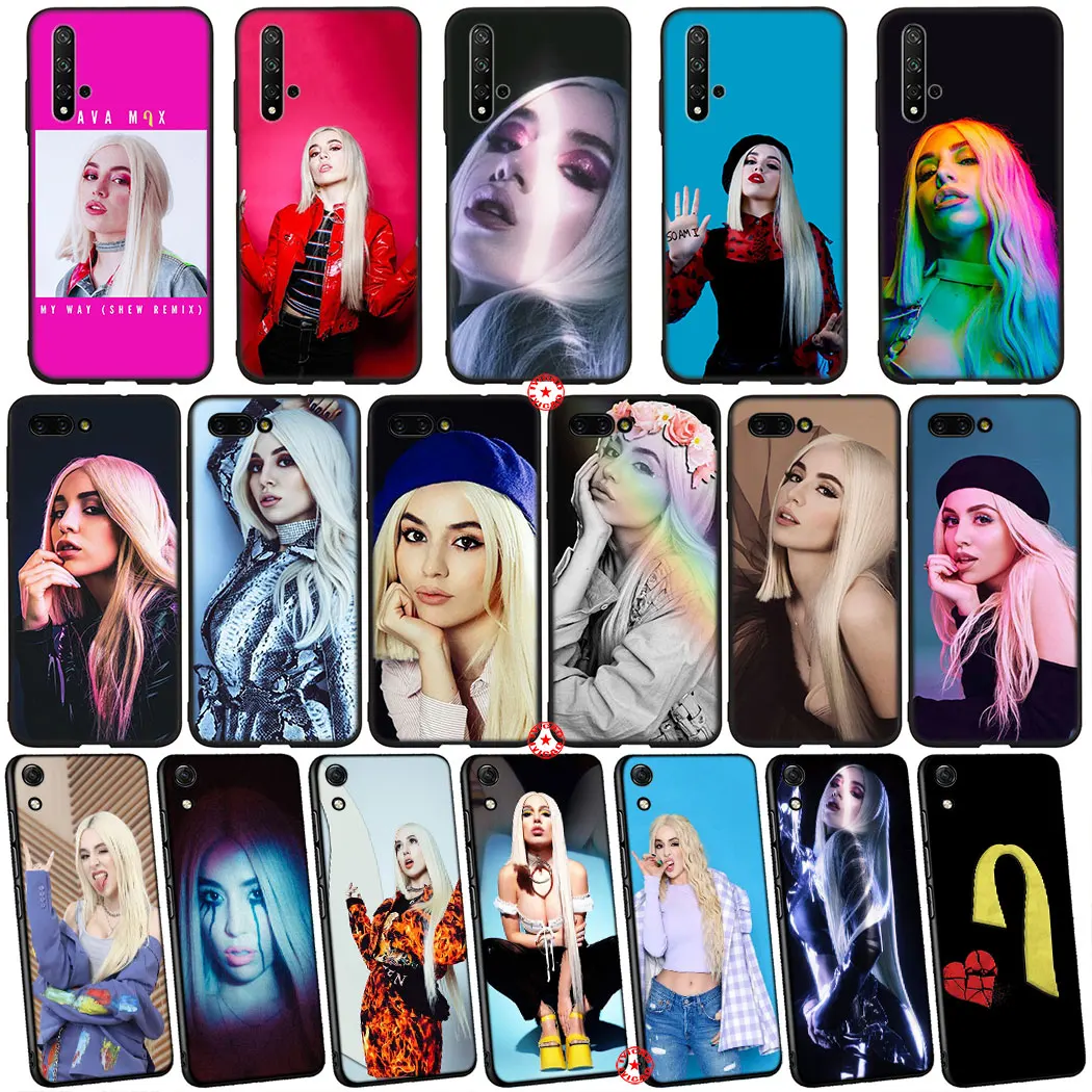 Y16 Ava Max Мягкий силиконовый чехол для телефона Huawei Honor View 20 30 V30 9X Pro 20S Note 10 9