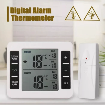 Digital Thermometer Temperature Meter Weather Station Tester With Wireless Indoor Outdoor Transmitter Sensors Alarm Refrigerator
Digital Thermometer Temperature Meter Weather Station Tester With Wireless Indoor Outdoor Transmitter Sensors Alarm Refrigerator